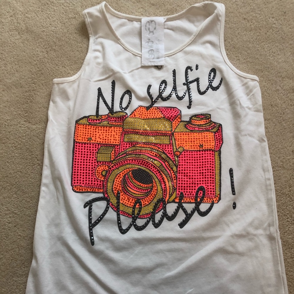 SELFIE GRAPHIC GIRLS TANK BY MISS GRANT